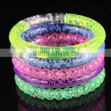 LED Light Up Flashing Bracelet Acrylic Wristband Glow Blinking Party Club