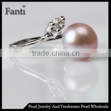 Freshwater pearl ring 925 silver freshwater pearl ring