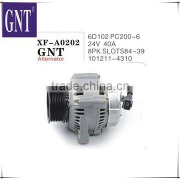 excavator engine PC200-6 6D102 alternator