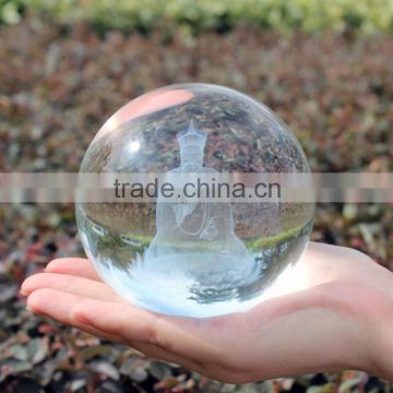 wholesale 3D laser crystal fancy ball for christmas