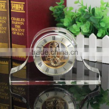 Beautiful Heart Shape Crystal Desk Clock