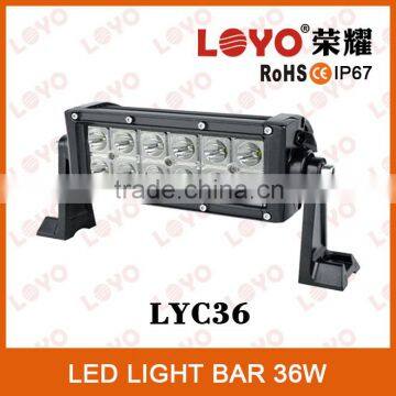 Hottest 12V LED Driving light bar, IP67 super bright led light bar, led car light 36W led offroad light bar