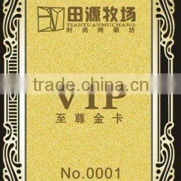 2015 Hot Selling High Quality Cheap Logo DIY Stainless Steal Businesss Card /Golden /silvery Color Vip Card for Membership photo-2
