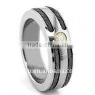 TR022 fashion Custom therapy power titanium/stainless steel ring