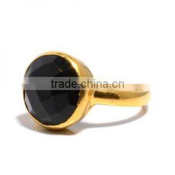 The Gopali Jewellers Black Onyx Natural Gemstones Ring Designer wholesale jewelry