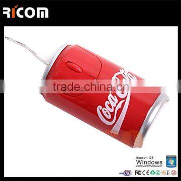 cola bottle shape decorative computer mouse manufacturer--MO7007-----Shenzhen Ricom