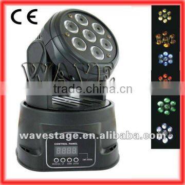 Hot 7 pcs 4 in 1 10 watt led moving head ( WLEDM-17)