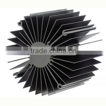 2013 Hot sale extruded aluminum led heatsink with CNC machining