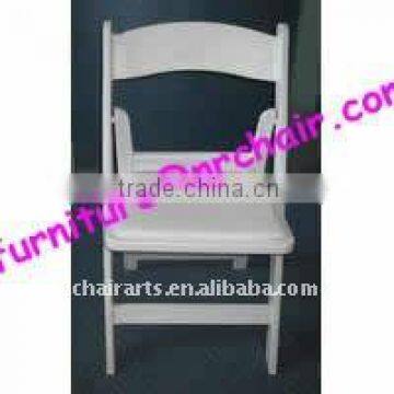 shanghai commercial furniture wholesale outdoor garden white resin folding chair