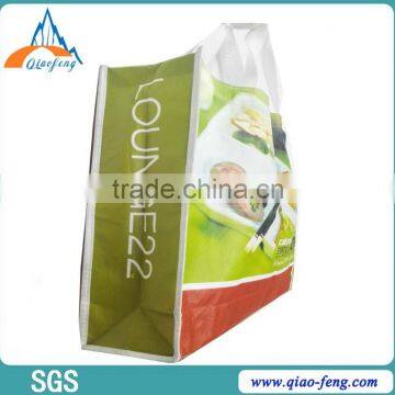 factory pp woven bags Laminated on PP Woven Shopping Bag