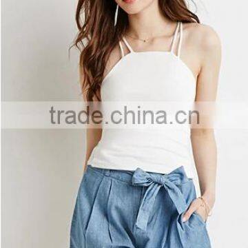 2015 Hot-selling China Wholesale Designs Fashion Denim Paper Bag Shorts for Women photo-2