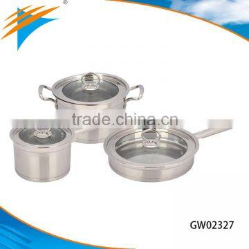 Stainless Steel 201 6pcs Casserole Sauce Pot Fry Pan photo-1