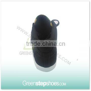 High Top Sneakers Army Green Canvas Men Casual Boots photo-4