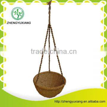 Beautiful shape rattan hanging basket
