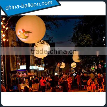 Inflatable hanging stage decorating led light hanging balloon for sale YK-112