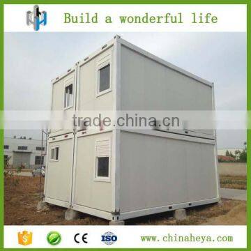 2016 steel frame sandwich panel 50m2 double storey container workshop