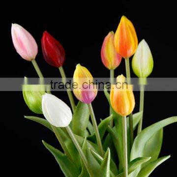 43 cm PVC Real Touch Tulip Spray Artificial Flower