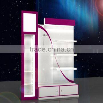 wooden Cosmetic display shelves shop fittings