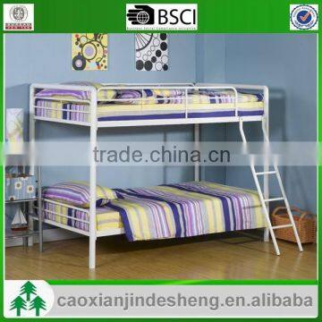 Safe Bedroom Furniture metal twin over twin bunk bed - White TT- 40