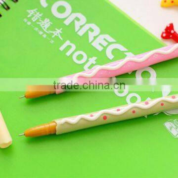 wholesale DIY creative stationery personalized Novelty gel pen cartoon ice cream shaped Cute Fancy Biscuit Stick ballpoint pen