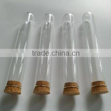 Round Bottom Design Custom Size Reserved Clear Glass Test Tube With Cork Lid photo-5