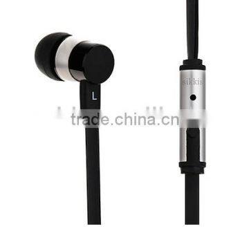 China OEM promotional metal earphone with mic