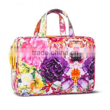 digital printing Weekender Cosmetic makeup train Bag case