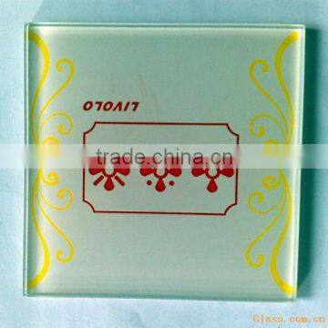 glass wall switch glass with custom printting