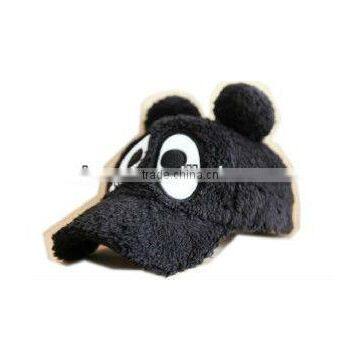 Lovely black kids winter animal caps