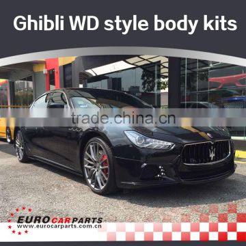 Ghibli body kits fit for Maserati Ghibli style changing into WD-style for maserati body kits