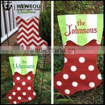 Wholesale Personalized Christmas Stocking Garden Flag