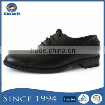 High Quality Pointed Toe Leather Student Boys Dress Shoes with Lace