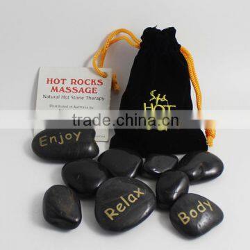 chinese body health care Craft the Basalt Stones / 34 pcs basalt stone massage suppliers