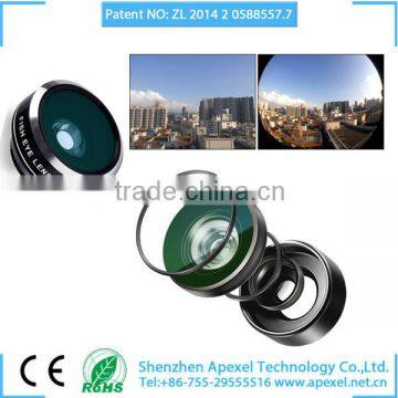 3-in-1 wide angle macro lens fisheye phone lens mobile cell phone camera lens compatible most mobile device
