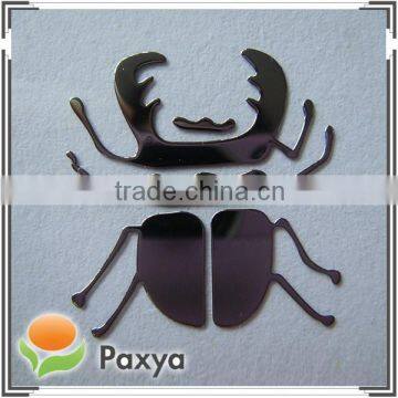 Personalized fancy decorative adhesive metal sticker