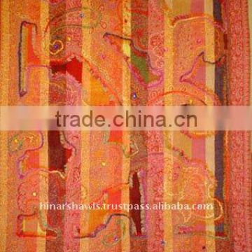 Pure wool embroidery shawls