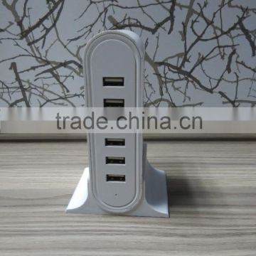 Hot! Mobile Phone Use and USB Charger Travel Adapter,Electric Type 6 Port USB Charger