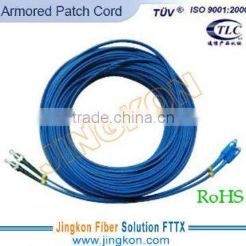 Duplex Indoor Armored Fiber Optic Patch Cord