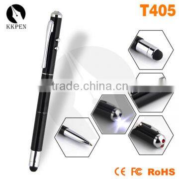 KKPEN laer pointer with led light stylus pen mini ball pen