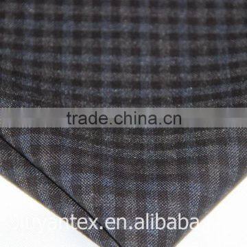 JY-1614 Small Checks Beautiful Design Colorful Printed T/r Woven Plain Weave Men's Leisure Suiting Coat Cloth Fabric photo-6