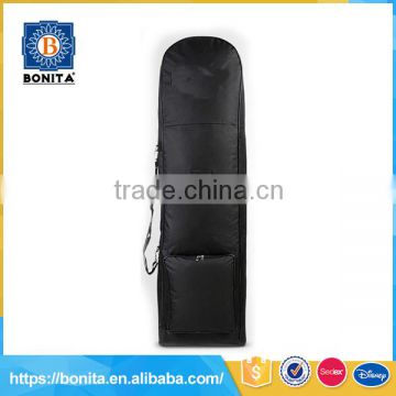 Promotional top grade mens black many pocket golf bag shoulder strap