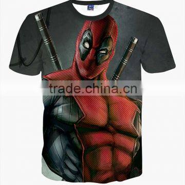 Men 3D Print T-shirt Blank Tops Plus Size S-XXL OEM Order Sye-946