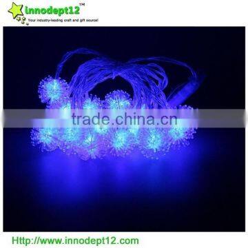 New design Holiday decoration led flower ball string light