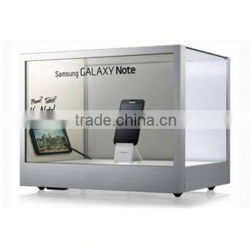 transparent 42 inch wave kiosk free standing lcd advertising display