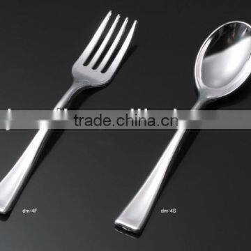 dm-04 10cm silver plastic cutlery,mini plastic cutlery