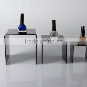 Acrylic Cosmetic /makeup display holder Black, Top sale Cosmetic rack