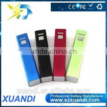 China supplier Top Sale 2600mAh Power Bank for mobile Phone