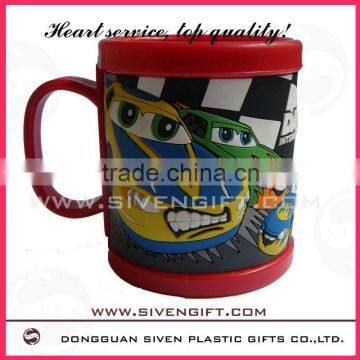 2011 customized pvc + ABS cartoon cup for promotion use