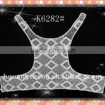 K6282/Contemporary Lace Fabric Cotton Collar Vest