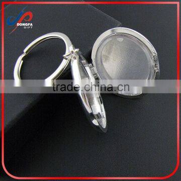Personalized Silver Photo Frame Locket Keychain Engraved Free